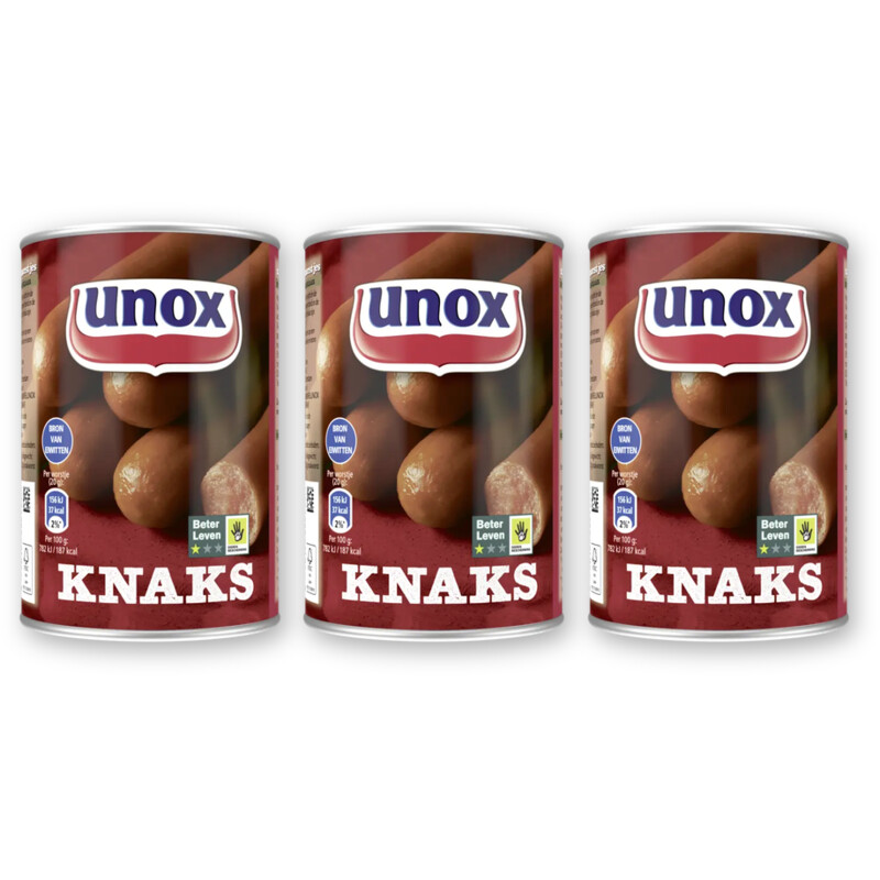 Unox Knaks 3-pack