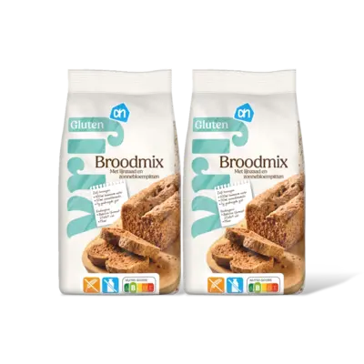 pdp-image-AH Glutenvrij Broodmix met lijnzaad & zonnebloempi 2pk