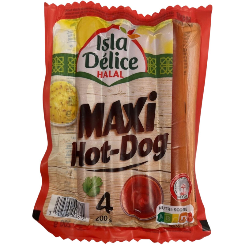 Een afbeelding van Isla Délice Maxi hotdogs