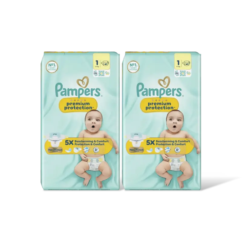 Premium protection luiers maat 1 2-pack