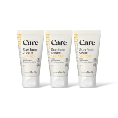 pdp-image-Care Sensitive sun face cream spf50 3-pack