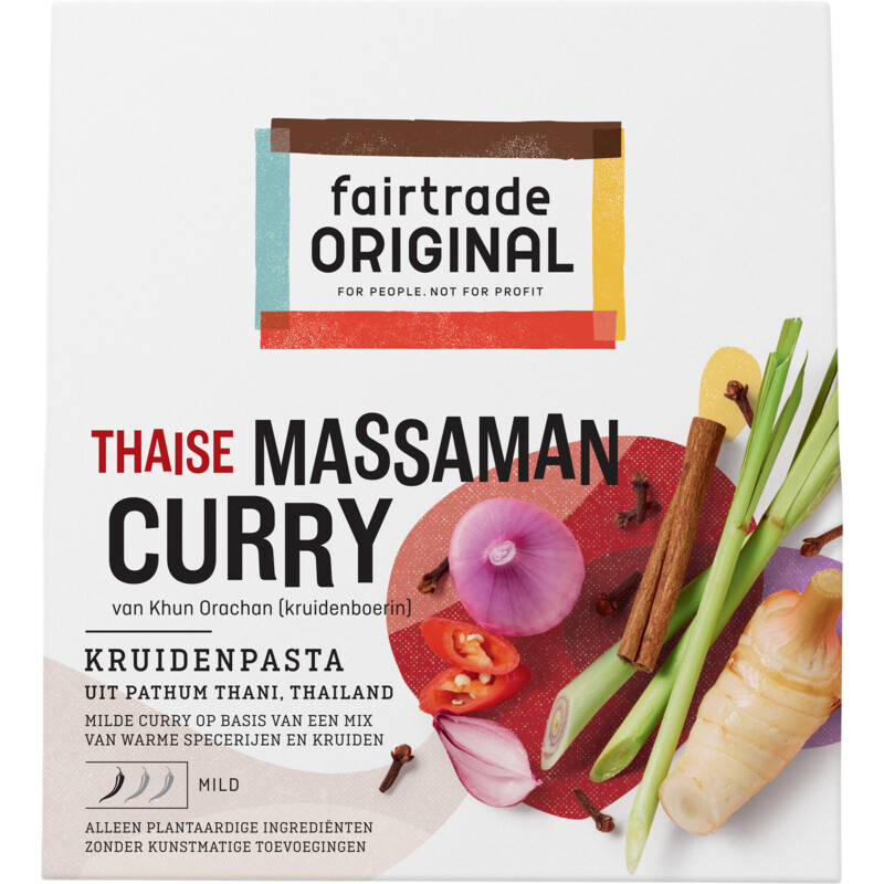 Een afbeelding van Fairtrade Original Kruidenpasta Thaise massaman curry