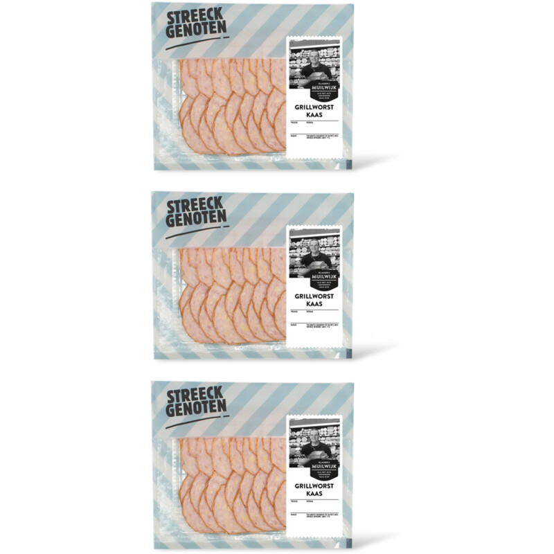 Streeckgenoten Grillworst kaas 3-pack