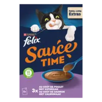 Felix Sauce time met kip- of zalmsmaak