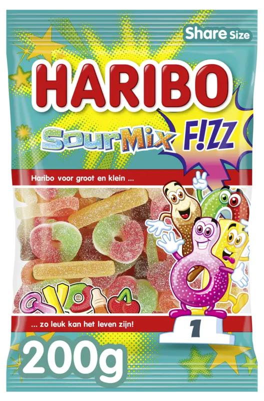 Haribo Sour mix f!zz zuur
