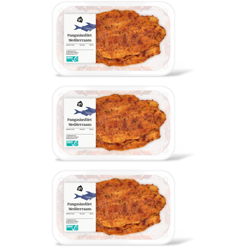 AH Pangasius Mediterraans koekenpan 3-pack