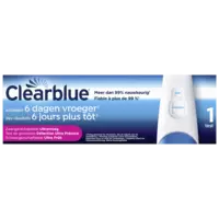 Clearblue Zwangerschapstest 6 dagen vroeger