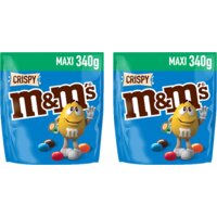 Een afbeelding van M&M'S Crispy melk chocolade 2-pack