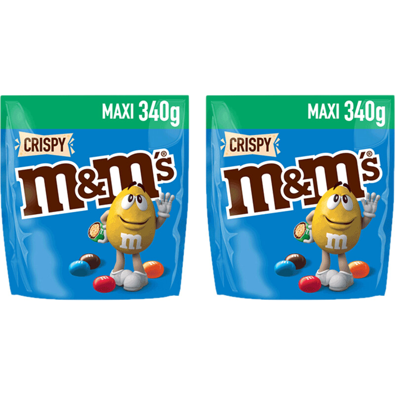 Een afbeelding van M&M'S Crispy melk chocolade 2-pack