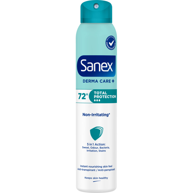 Een afbeelding van Sanex Derma care total protect deodorant spray