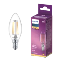 Philips Led fil kaars helder E14 40W