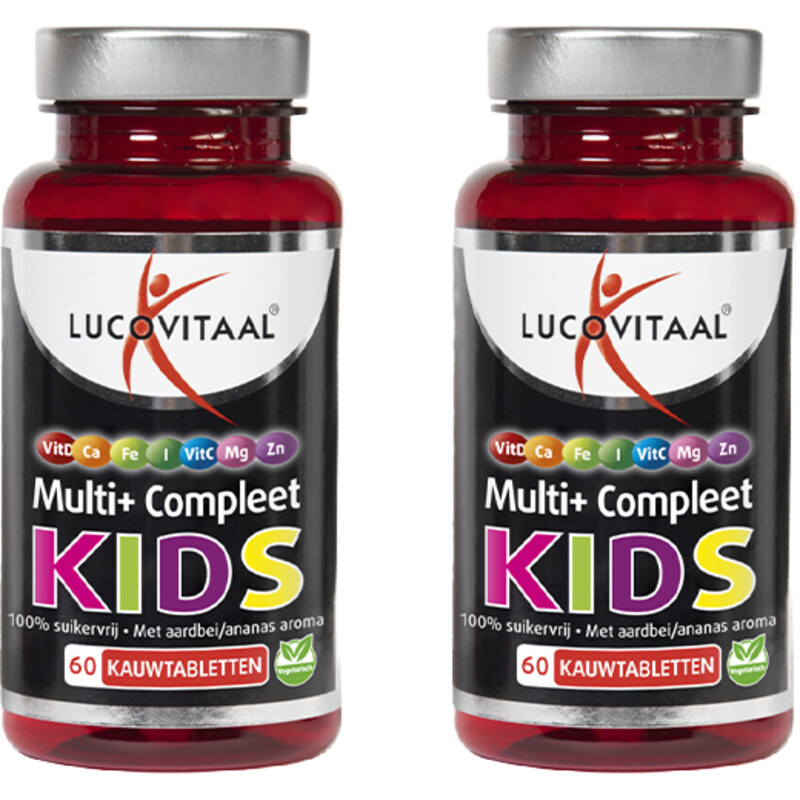 Een afbeelding van Lucovitaal Multi+ compleet kids kauwtablet 2-pack