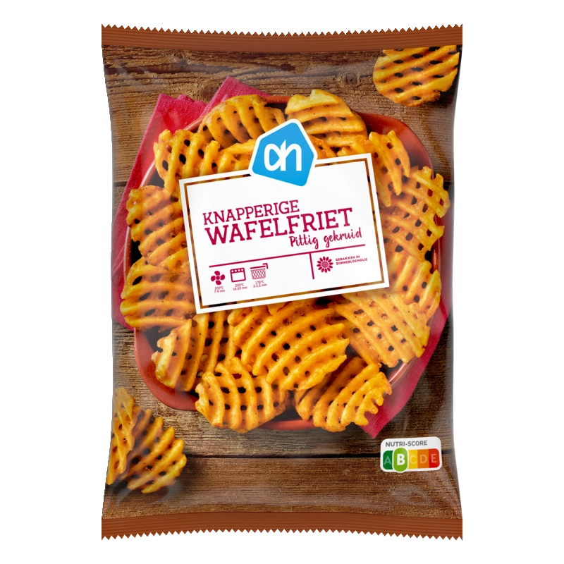 AH Knapperige wafelfriet pittig gekruid