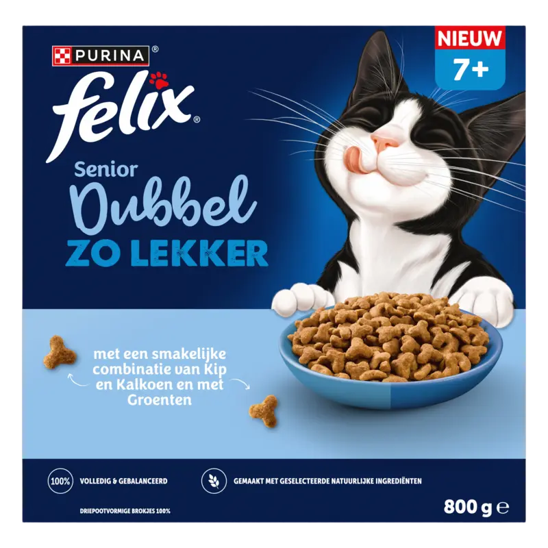 Dubbel Zo Lekker Senior met kip en kalkoen