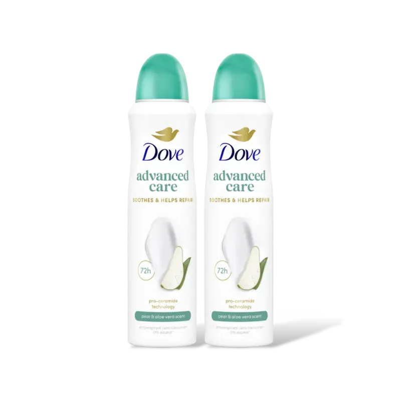 Dove Pear & aloe vera deodorant spray 2-pack