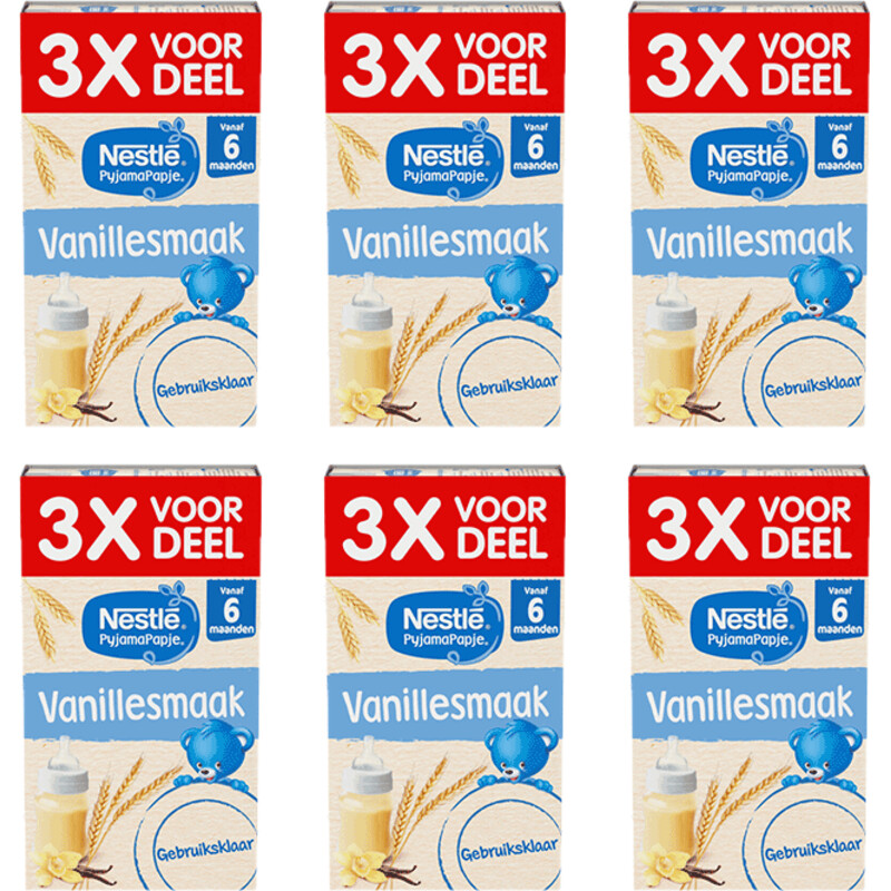 Een afbeelding van Nestlé Pyjamapapje vanille 6m+ 6-pack