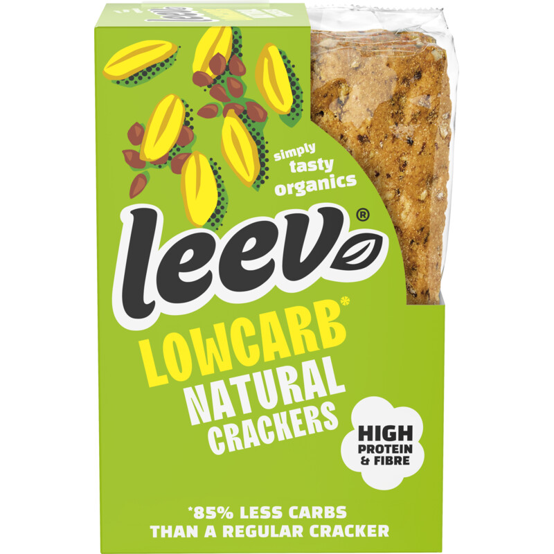 Een afbeelding van Leev Lowcarb crackers naturel