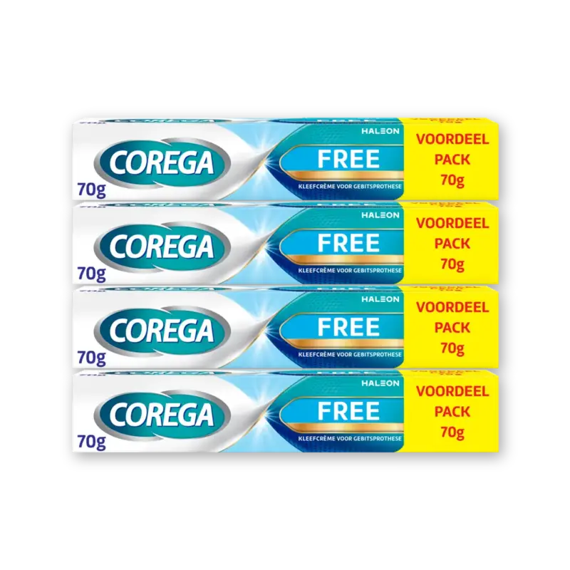 Corega Free kleefcreme gebitsprothese vrdl 4pck