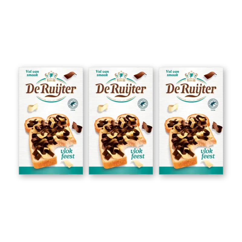De Ruijter Vlokfeest 3-pack