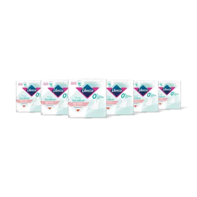 pdp-image-Libresse Pure sens ultra+ wings maandverband 6pck