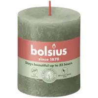 Bolsius Rustieke kaars olijfgroen 8cm