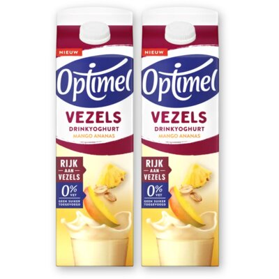 pdp-image-Optimel Drinkyoghurt vezels mango ananas 2-pack