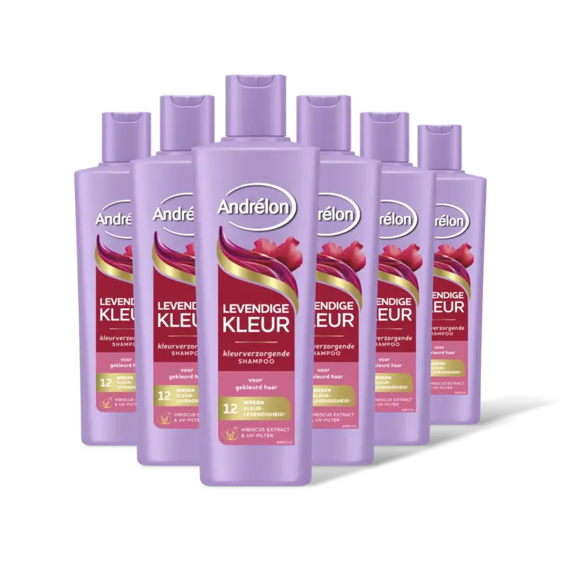 Andrélon Levendige kleur shampoo 6-pack