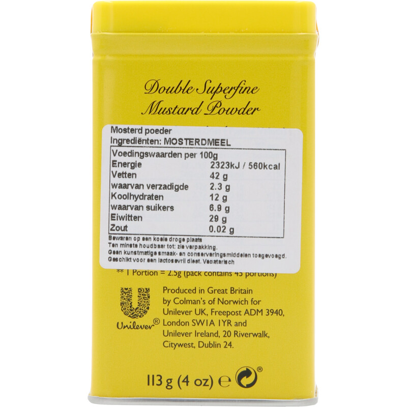 Een afbeelding van Colman's Mustard double superfine mustard powder