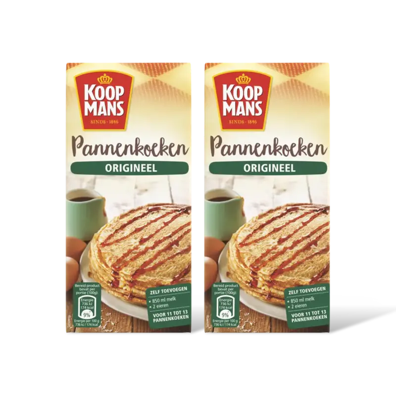 Koopmans Mix voor pannenkoeken origineel 2-pack