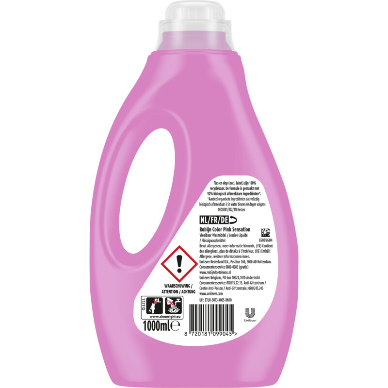 Een afbeelding van Robijn Wasmiddel pink sensation