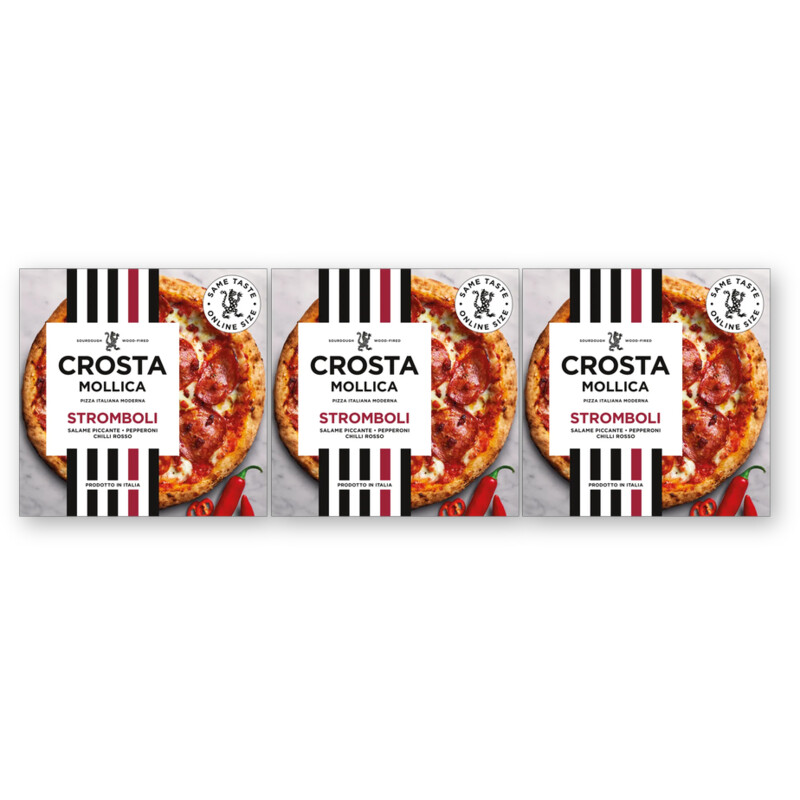 Crosta & Mollica Pizza stromboli 3-pack