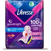 Libresse Goodnight ultra+ wings maandverband