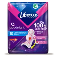 Libresse Goodnight ultra+ wings maandverband