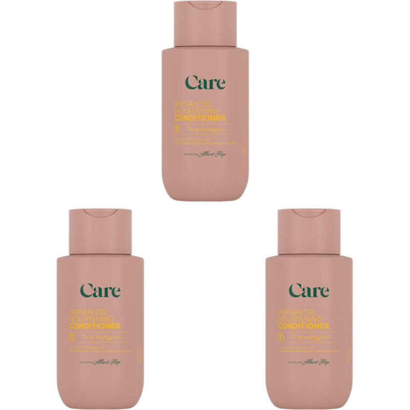 Een afbeelding van Care Argan oil nourishing conditioner 3-pack