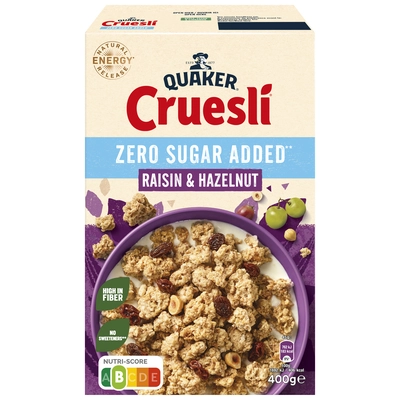 pdp-image-Quaker Cruesli raisin hazelnut zero sugar added