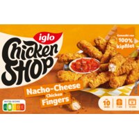 Een afbeelding van Iglo Chicken shop nacho cheese fingers
