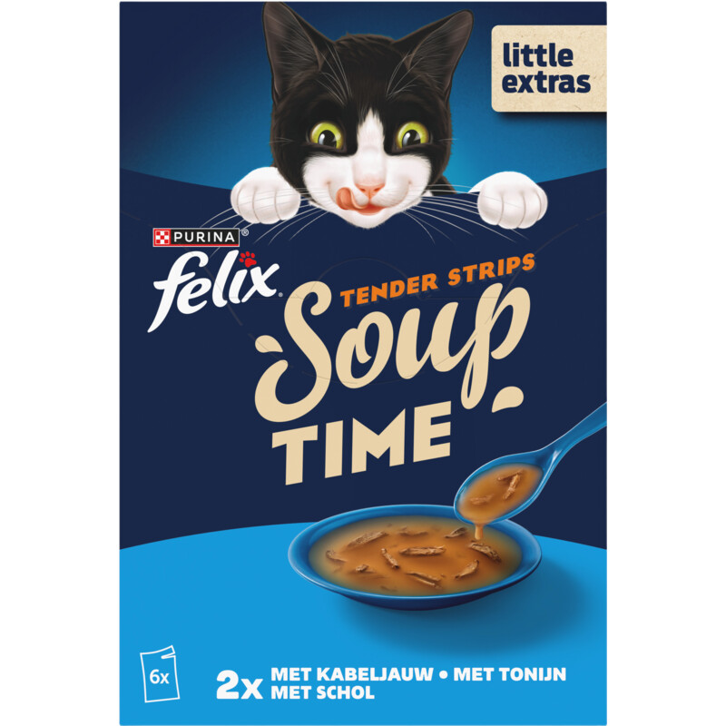 Een afbeelding van Felix Soup vis kabeljauw, tonijn, schol