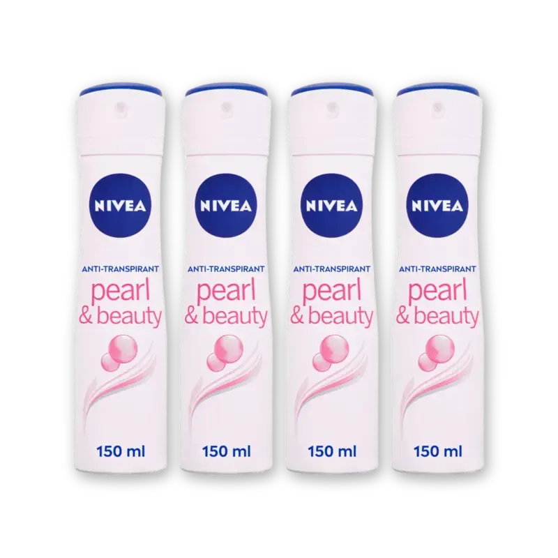NIVEA Pearl/beauty anti transpirant spray 4pk