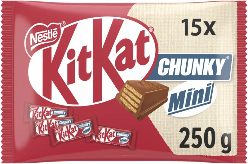 Chunky mini melk chocolade uitdeelzak