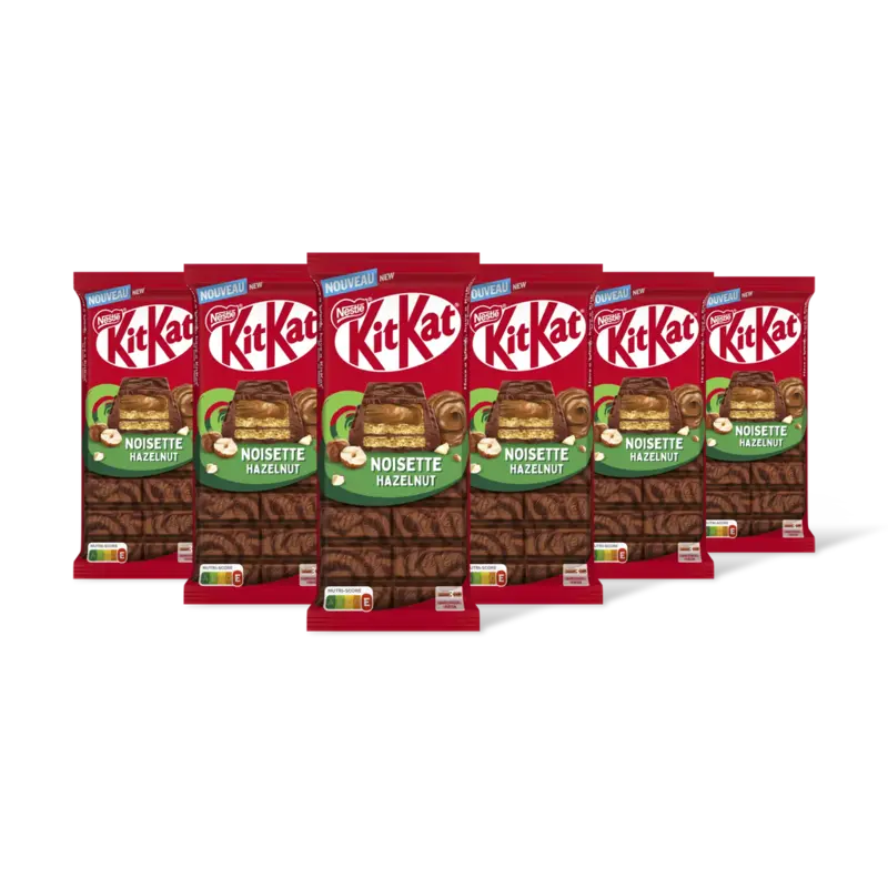 Melkchocoladereep hazelnoot 6-pack