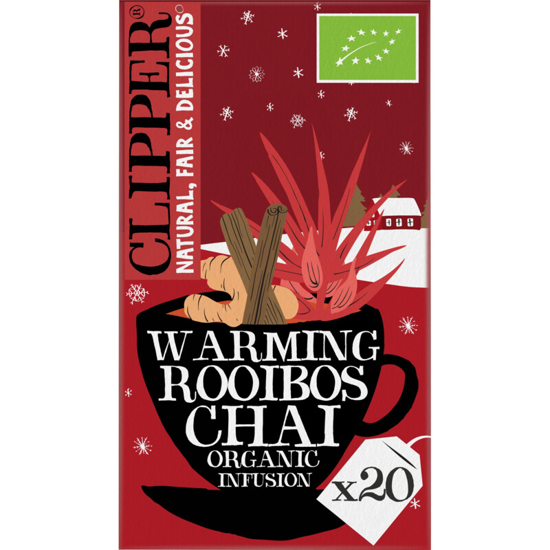 Een afbeelding van Clipper Warming rooibos chai organic infusion