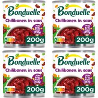 Een afbeelding van Bonduelle Chilibonen in saus 4-pack