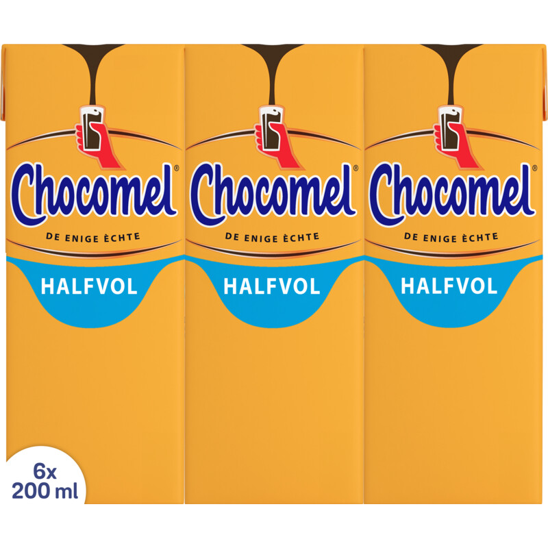 Een afbeelding van Chocomel Halfvol 6-pack