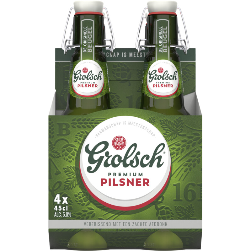 Grolsch Premium pilsner bier beugel 4-pack
