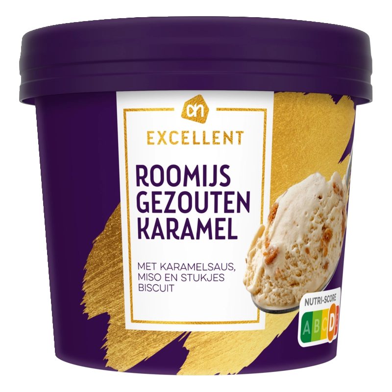 AH Excellent Gezouten karamel roomijs