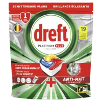 Dreft Platinum plus vaatwascapsules citroen