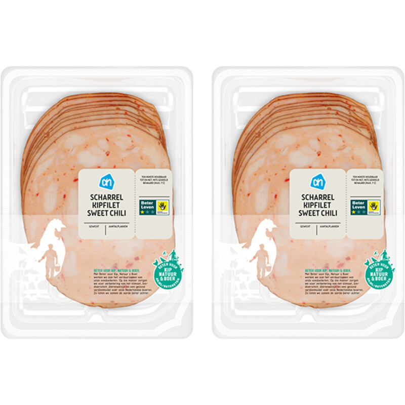 Een afbeelding van AH Scharrel kipfilet sweet chili 2-pack