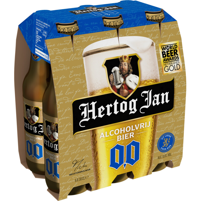 Een afbeelding van Hertog Jan 0.0 Alcoholvrij bier 6-pack