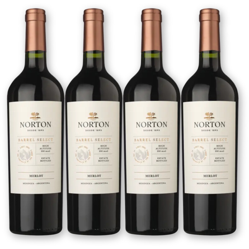 Norton Norton Barrel Merlot 4 flessen
