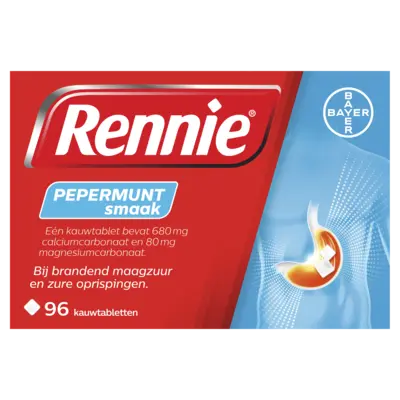 pdp-image-Rennie Pepermunt smaak kauwtabletten